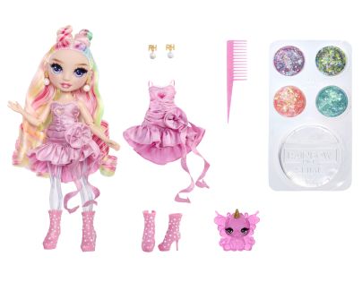 Rainbow High Panenka se slizem a třpytkami - Bella (pink) - Poškozený obal
