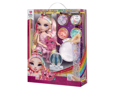 Rainbow High Panenka se slizem a třpytkami - Bella (pink) - Poškozený obal