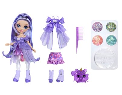 Rainbow High Panenka se slizem a třpytkami - Violet (purple)