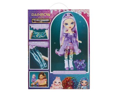 Rainbow High Panenka se slizem a třpytkami - Violet (purple)