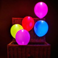 Rappa Balónky nafukovací LED svítící 5 ks mix barev 30 cm 3