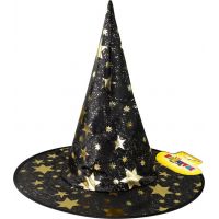 Rappa Dětský čarodějnický klobouk černý 2
