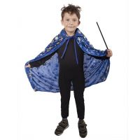 Rappa Dětský čarodějnický plášť modrý 2