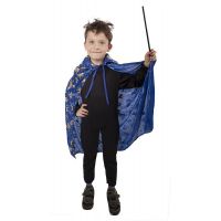 Rappa Dětský čarodějnický plášť modrý 3