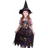 Rappa Dětský kostým Barevná čarodějnice 110 - 116 cm 2