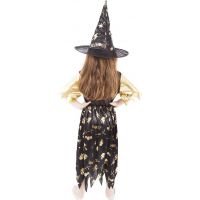 Rappa Dětský kostým Čarodějnice Halloween 116 – 128 cm 2