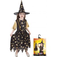 Rappa Dětský kostým Čarodějnice Halloween 116 – 128 cm 4