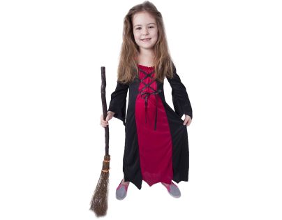 Rappa Dětský kostým Čarodějnice Morgana velikost 104 - 116 cm - Poškozený obal