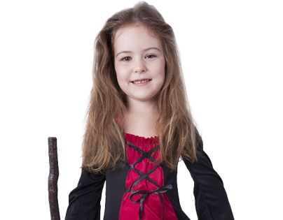 Rappa Dětský kostým Čarodějnice Morgana velikost 104 - 116 cm - Poškozený obal