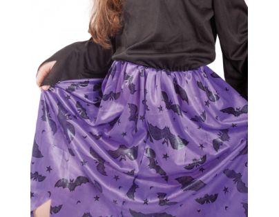 Rappa Dětský kostým Čarodějnice s netopýry 116 - 128 cm