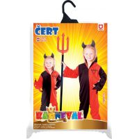 Rappa Dětský kostým Čert s čelenkou a rohy 116 - 128 cm 5