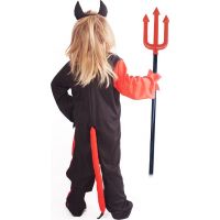Rappa Dětský kostým Čert s čelenkou a rohy 116 - 128 cm 2