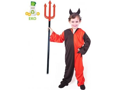 Rappa Dětský kostým čert s čelenkou v E obalu 110 - 116 cm