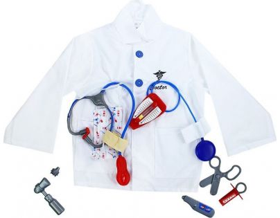 Rappa Dětský kostým doktor velikost S