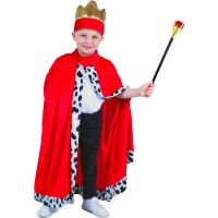Rappa Dětský kostým Královský plášť 104 - 136 cm
