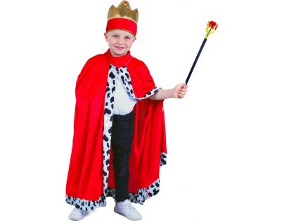 Rappa Dětský kostým Královský plášť 104 - 136 cm