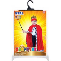 Rappa Dětský kostým Královský plášť 104 - 136 cm 3