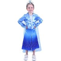 Rappa Dětský kostým modrý Zimní princezna vel. M 2
