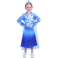 Rappa Dětský kostým modrý Zimní princezna vel. S 2