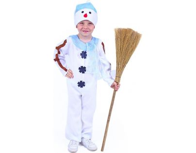 Rappa Dětský kostým Sněhulák s čepicí 110 - 116 cm