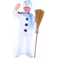 Rappa Dětský kostým Sněhulák s čepicí 110 - 116 cm 2