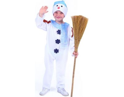 Rappa Dětský kostým Sněhulák s čepicí 110 - 116 cm