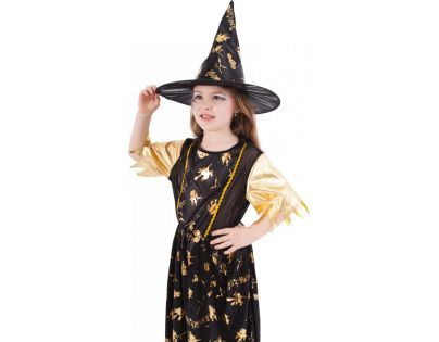 Rappa Dětský kostým Zlatá čarodějnice 110 - 116 cm