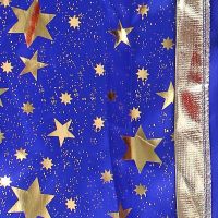 Rappa Dětský kostým Kouzelnický modrý plášť s hvězdami 104 - 150 cm 3