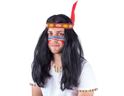 Rappa Indiánská paruka pro dospělé