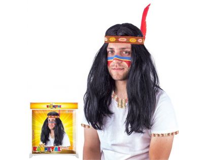 Rappa Indiánská paruka pro dospělé