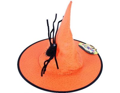 Rappa Klobouk čarodějnice Halloween s pavoukem
