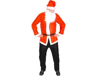 Rappa Kostým Santa Claus bunda, čepice a vousy