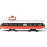 Rappa Kovová tramvaj červená 16 cm 3