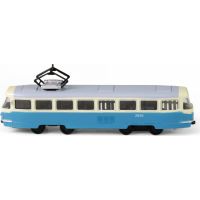 Rappa Kovová tramvaj modrá 16 cm 3