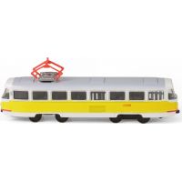 Rappa Kovová tramvaj žlutá 16 cm 3