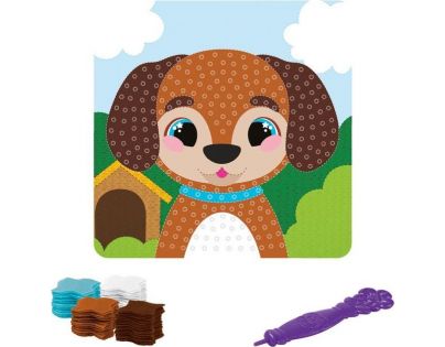 Rappa Kreativní obrázek pes s textilem