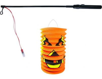 Rappa Lampion Halloween se svítící hůlkou 40cm