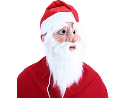 Rappa Maska Santa Claus s čepicí a vousy