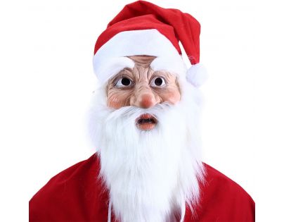 Rappa Maska Santa Claus s čepicí a vousy