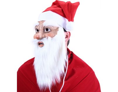 Rappa Maska Santa Claus s čepicí a vousy
