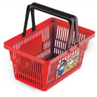 Rappa Mini obchod Nákupní košík s doplňky a učením jak nakupovat červený 4