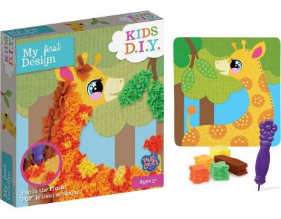 Rappa Obrázek kreativní žirafa s textilem