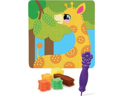 Rappa Obrázek kreativní žirafa s textilem