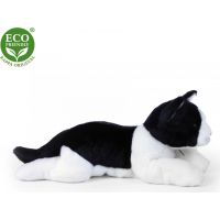 Rappa Plyšová kočka ležící černobílá 35 cm Eco Friendly 3