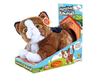 Rappa Plyšový kamarád kočka Mína interaktivní 25 cm