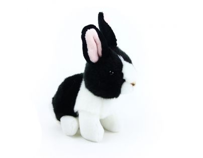 Rappa Plyšový králík  16 cm Černobílý Eco Friendly
