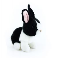 Rappa Plyšový králík  16 cm Černobílý Eco Friendly