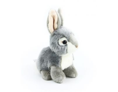 Rappa Plyšový králík  16 cm Šedobílý Eco Friendly