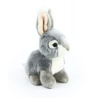 Rappa Plyšový králík  16 cm Šedobílý