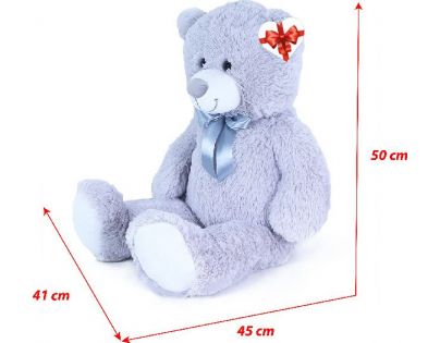 Rappa Plyšový medvěd Hugo 80 cm šedý